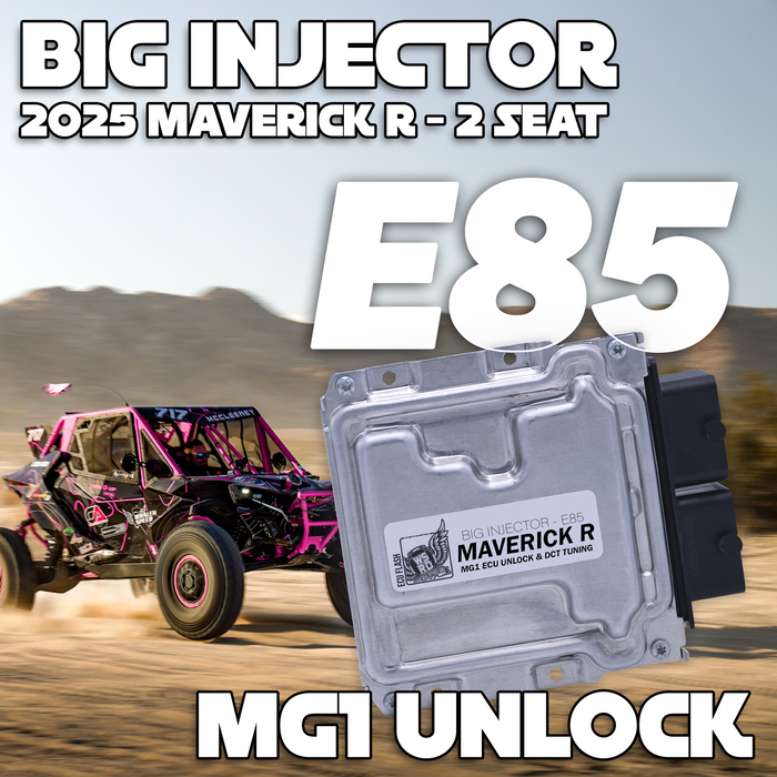 WSRD Big Injector MG1 ECU Unlock & DCT Transmission Tuning | 2025 Maverick R - 2 Seat (274-355HP)