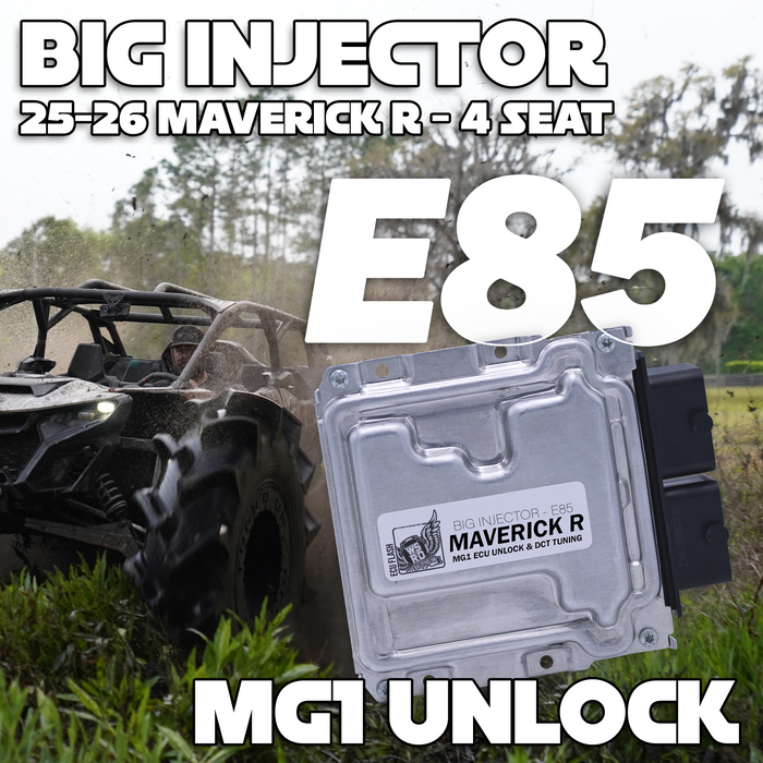 WSRD Big Injector MG1 ECU Unlock & DCT Transmission Tuning | 2025-2026 Maverick R - 4 Seat (274-355HP)