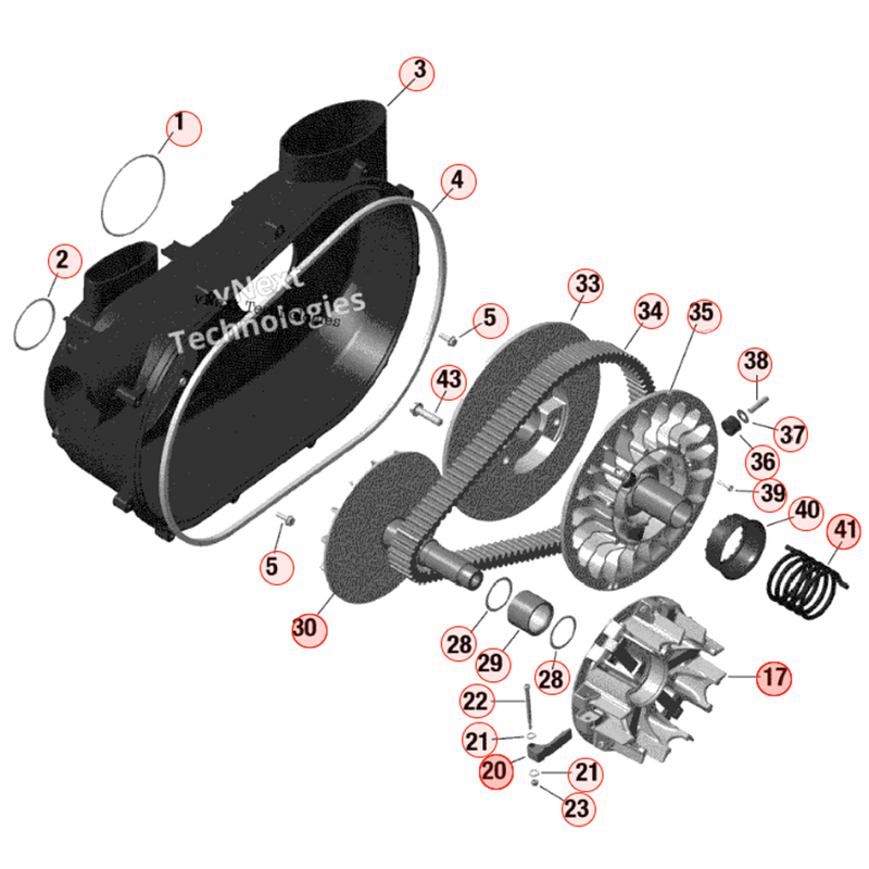 BRP QRS Clutch & Components | Can-Am X3