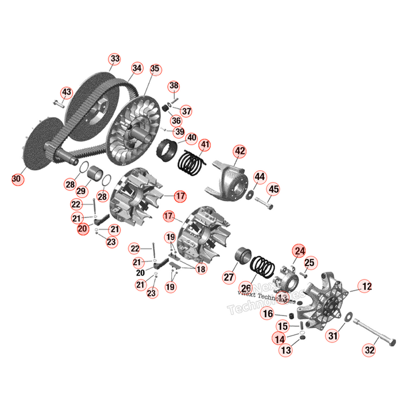 BRP QRS Clutch & Components | Can-Am X3