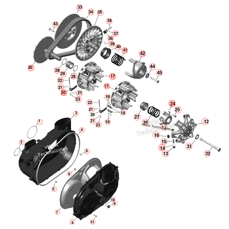 BRP QRS Clutch & Components | Can-Am X3