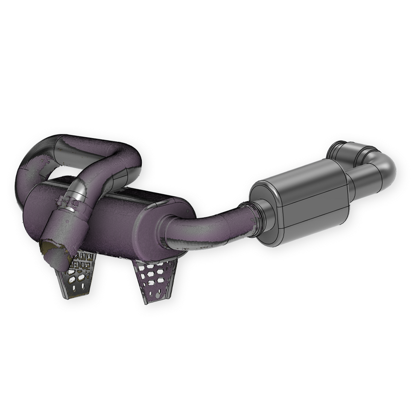 WSRD Turbo-Back Center Exit Exhaust System | Can-Am X3