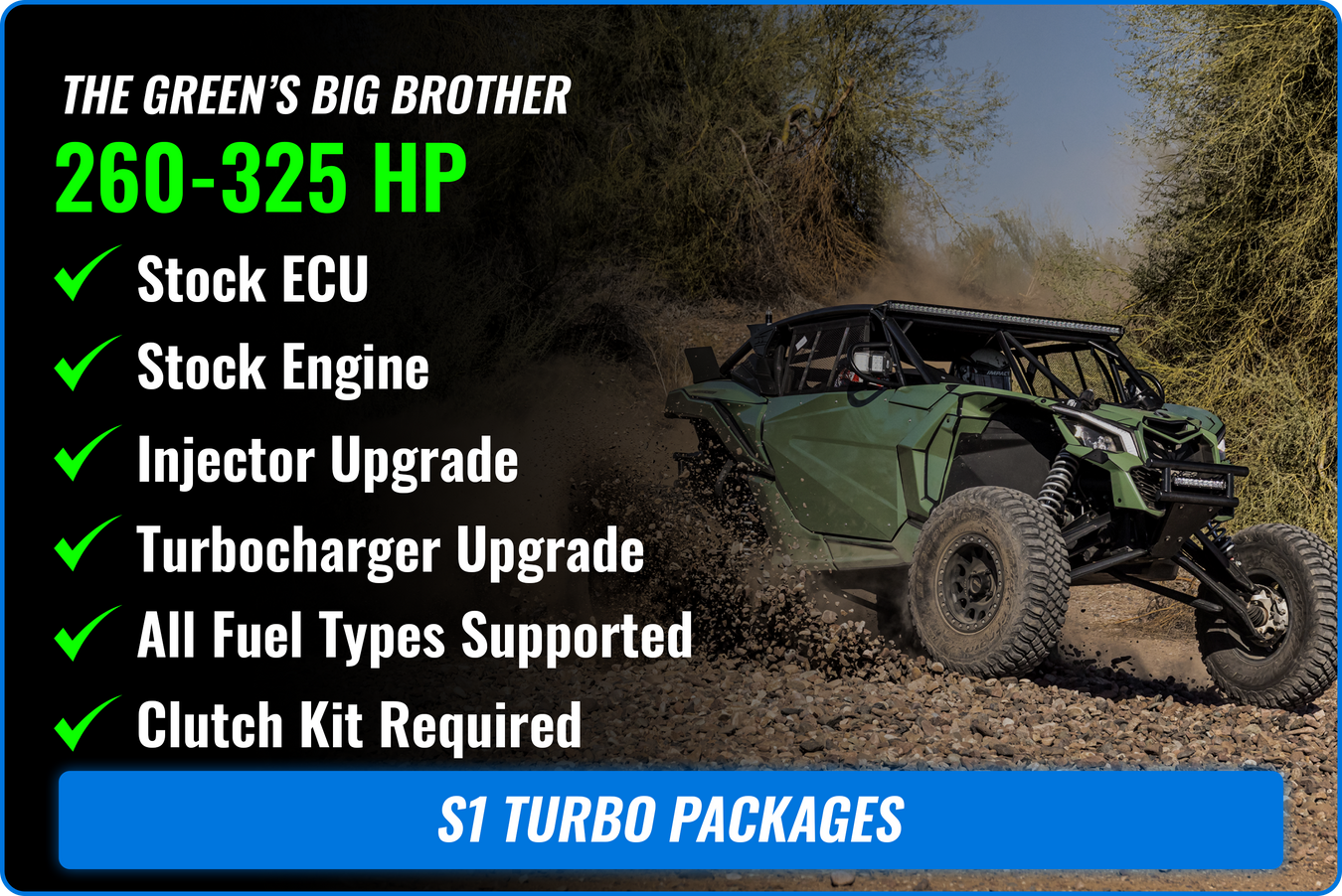 S1 Turbo Packages & Products