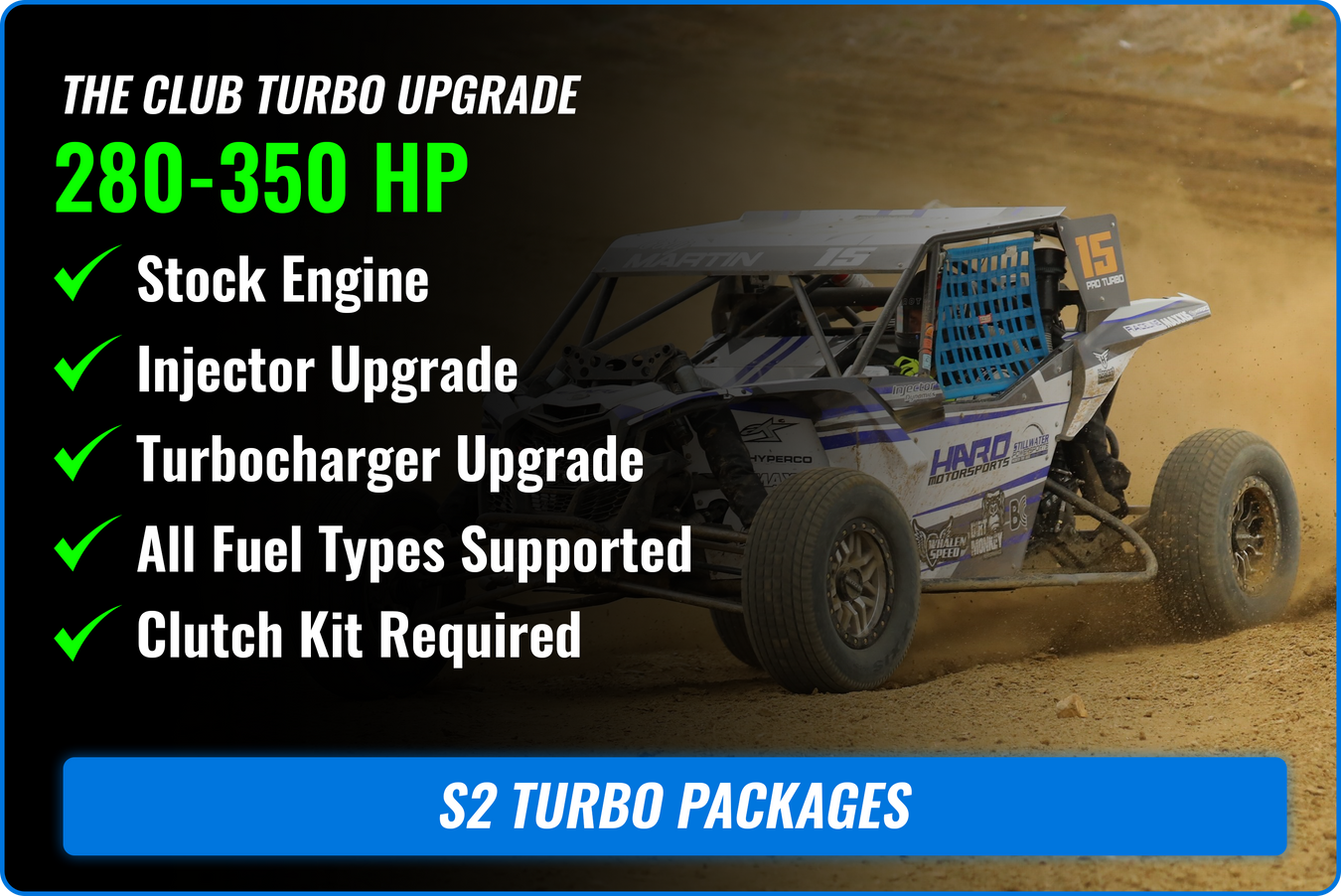 S2 Turbo Packages & Products