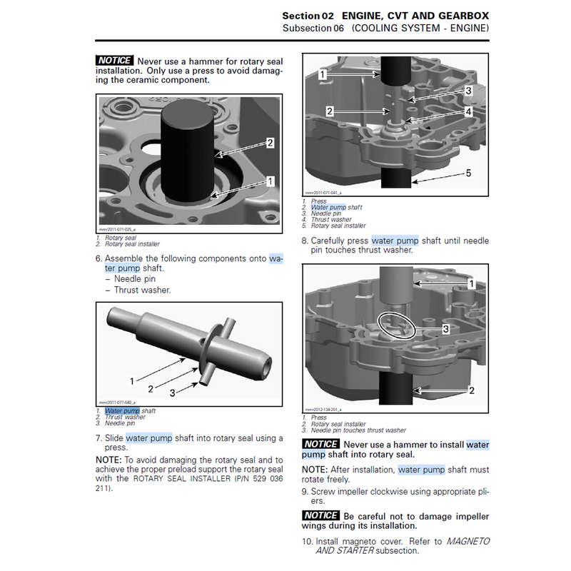 BRP DIY Water Pump Tools | Can-Am X3