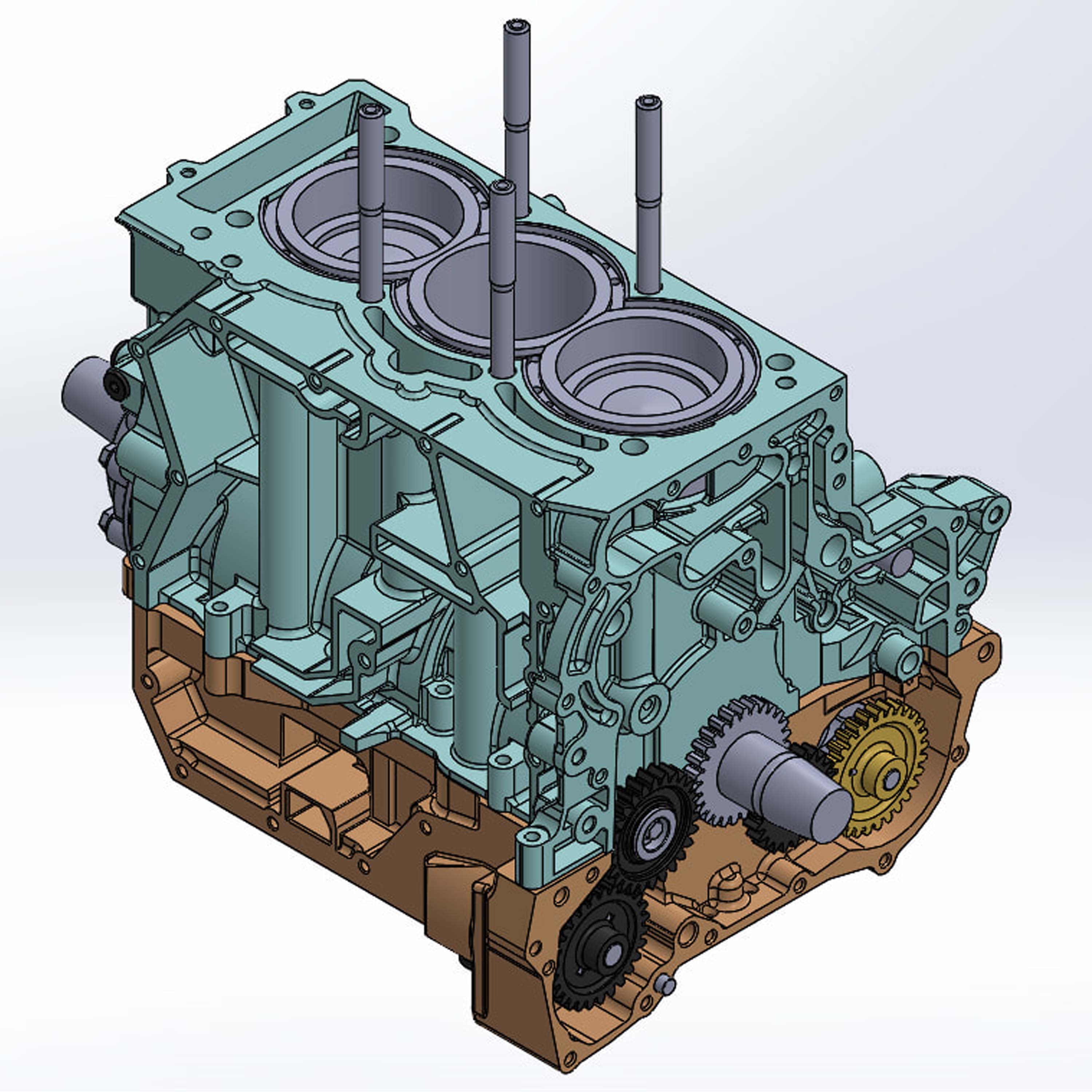 WSI Ghost Dry Deck Billet Engine Block | Can-Am X3 (RACE ONLY