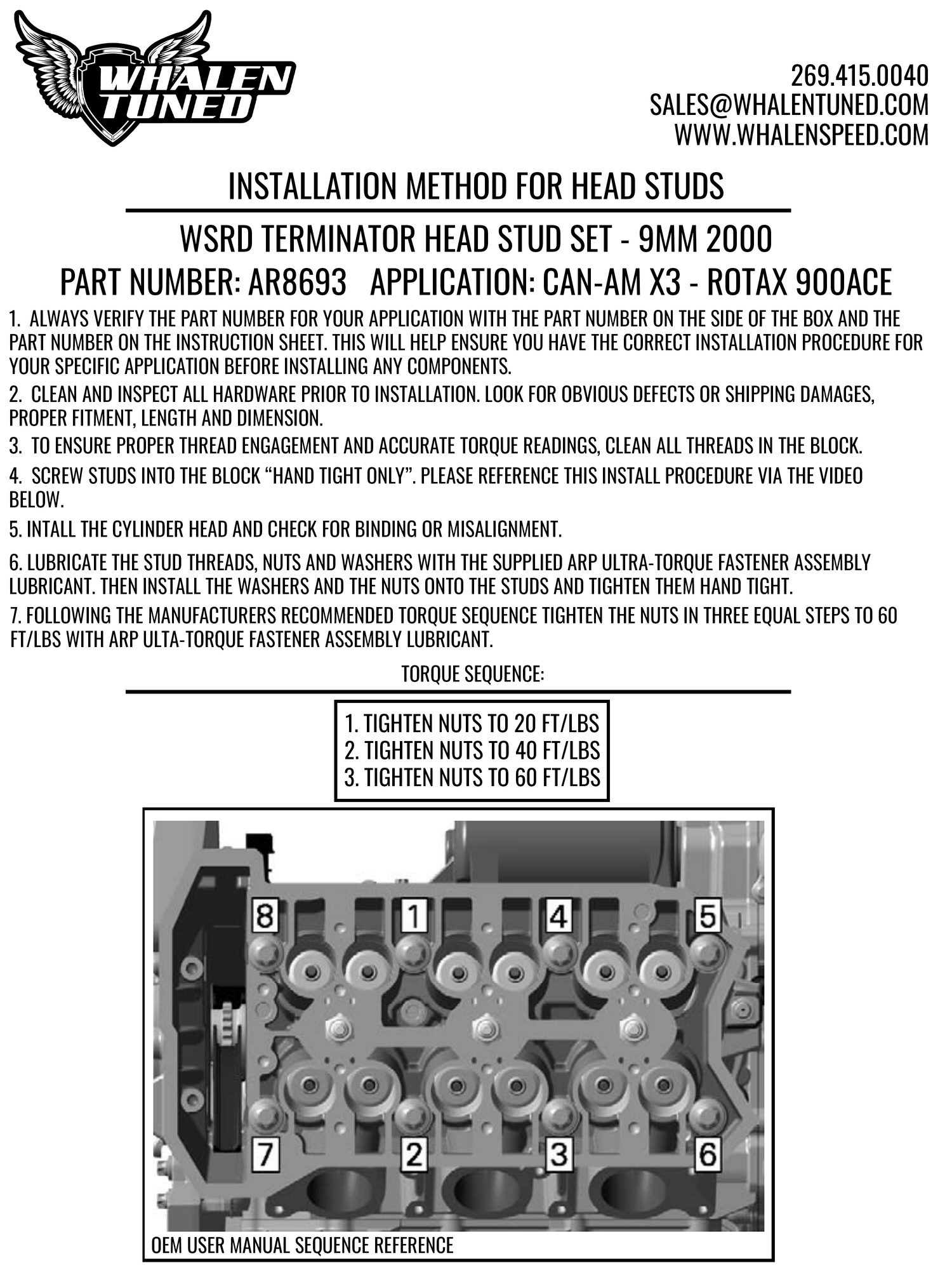 WSRD Terminator Head Studs