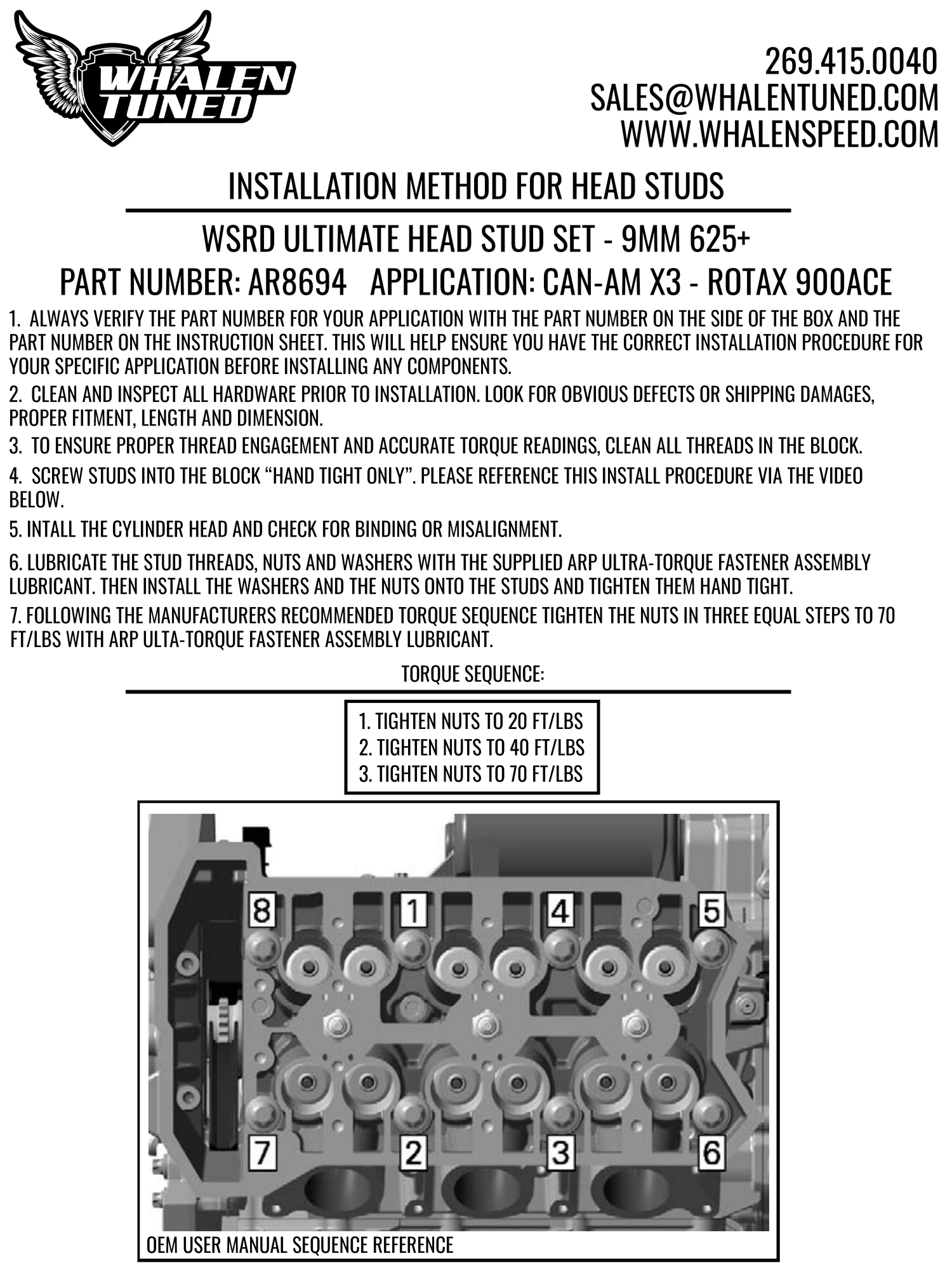 WSRD 9mm Ultimate Head Studs