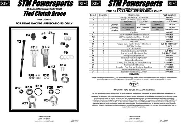 STM Powersports Clutch Brace | Can-Am X3