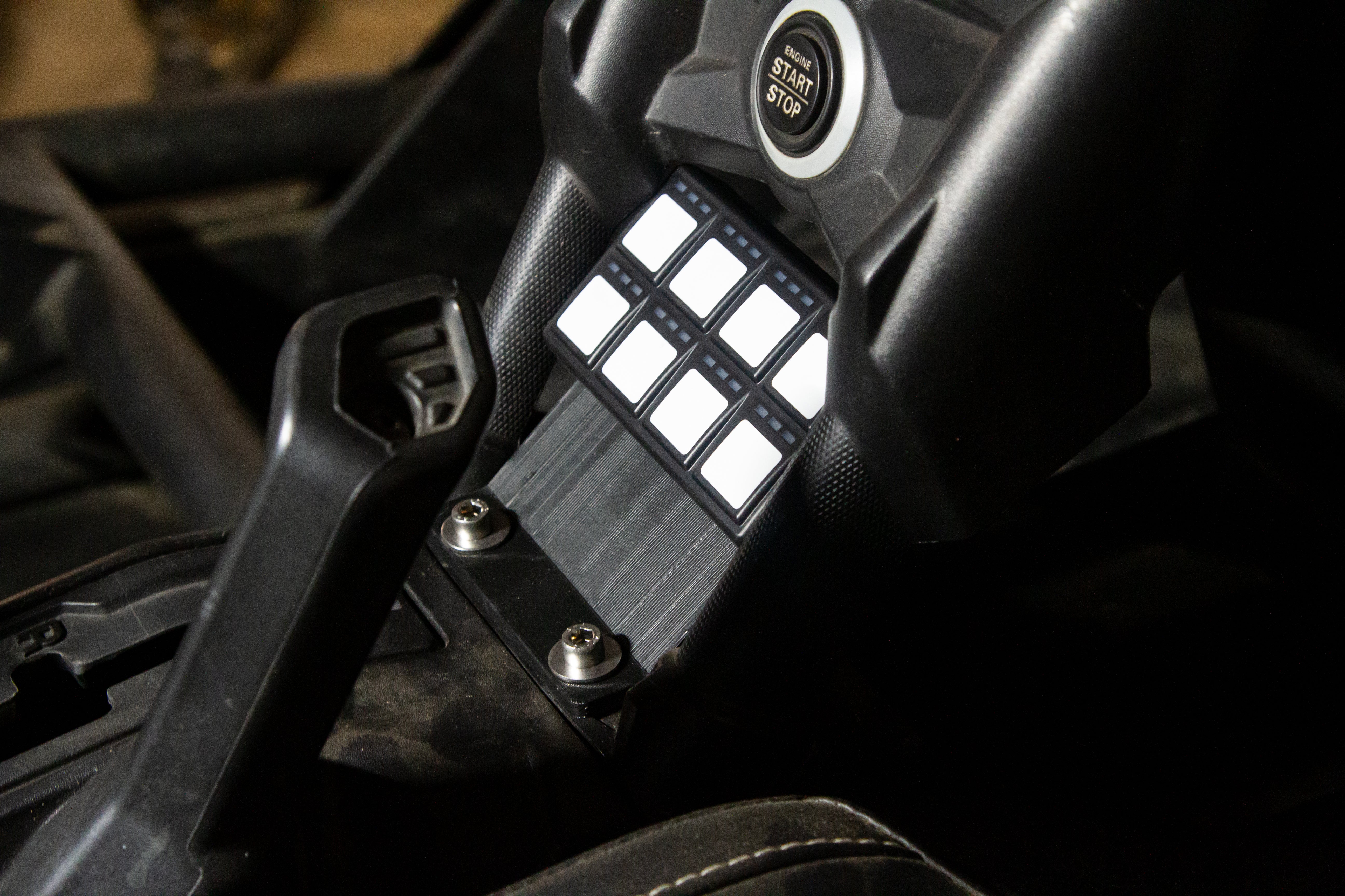 WSRD Motec 8 Button Keypad Mount | Can-Am X3 — Whalen's Speed R&D