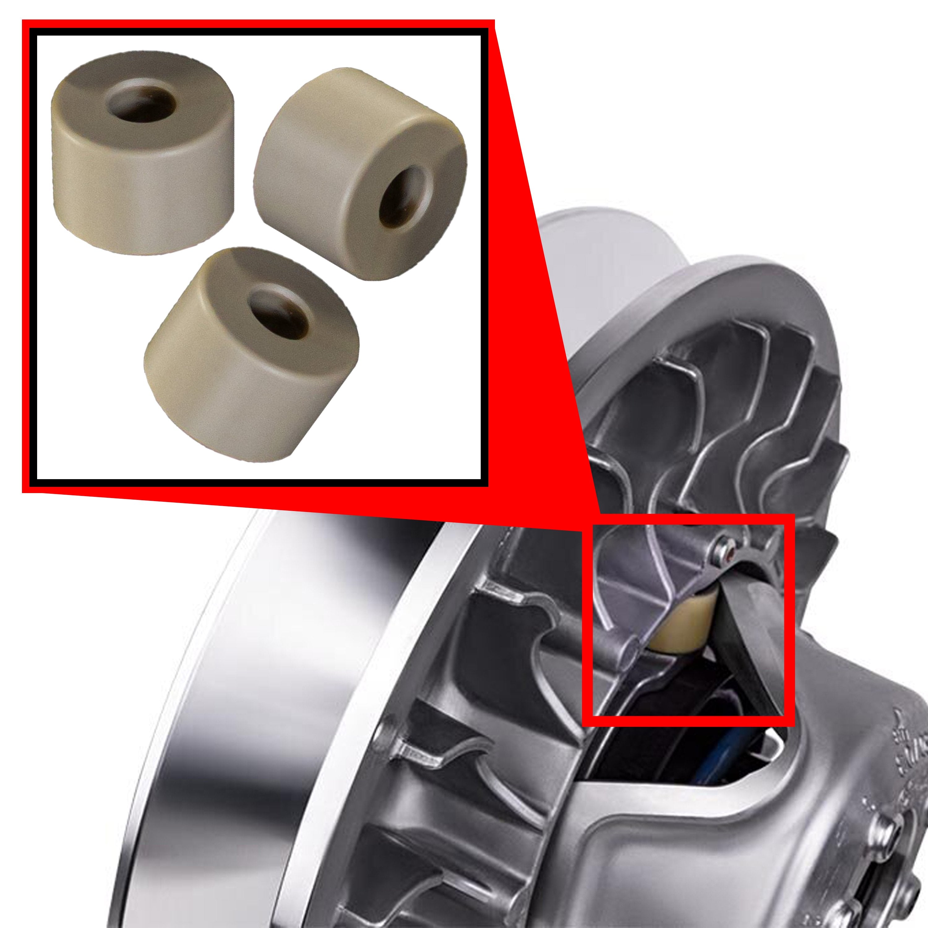 WSRD Secondary Roller Set | Can-Am X3 & Defender — Whalen's Speed